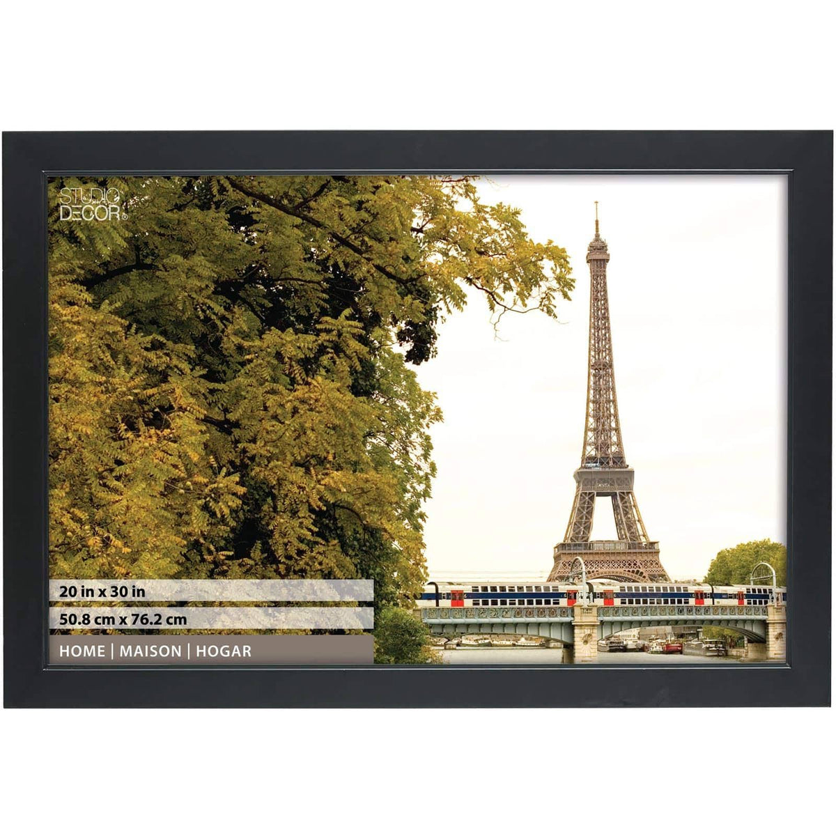 Black Studio Frame, Home Collection by Studio Dcor 20" x 30"