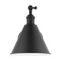 Salem One Light Wall Sconce in Midnight Black