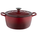 Food Network 7-Qt. Ombre Enameled Cast-Iron Dutch Oven Red