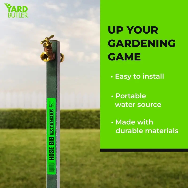 Yard Butler Hose Bib Extender outdoor faucet extender and remote spigot puts your garden hose where you want it â€?IHBE-6