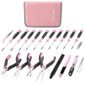 WORKPRO 33-Piece Precision Repair Tool Kit with Pliers â€?Pink Ribbon Edition