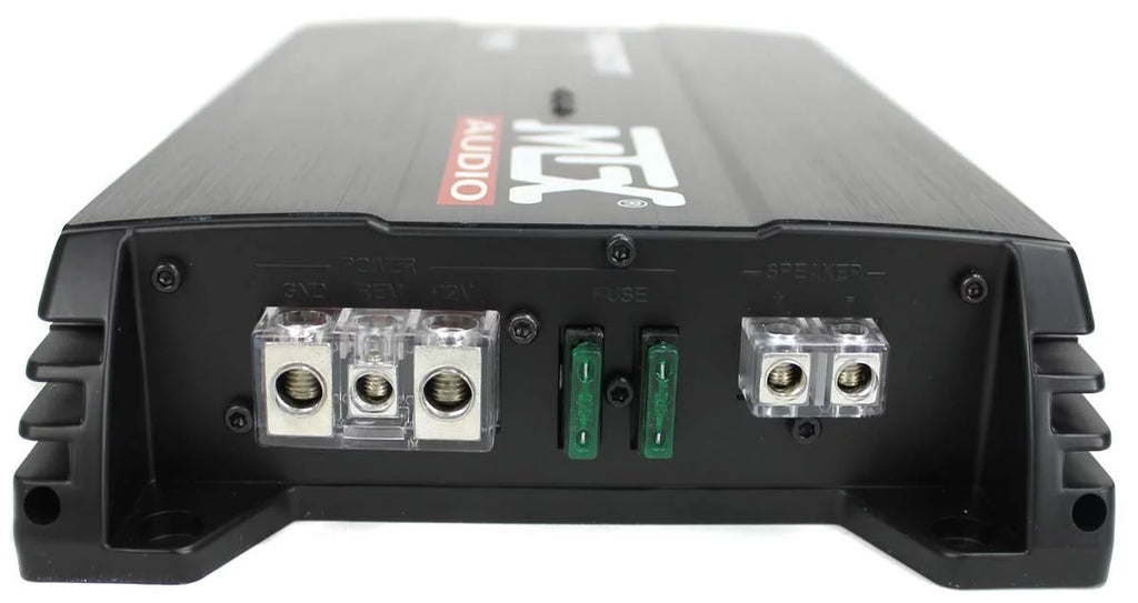 MTX 12 Dual Loaded Car Subwoofer w/Sub Box. Amplifier. & QPower Wiring Kit