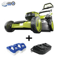 Sun Joe iON16LM 48V Cordless Self-Propelled Lawn Mower â€?20-Inch Cut, Dual 4.0Ah Batteries, 7-Position Height Adjustment