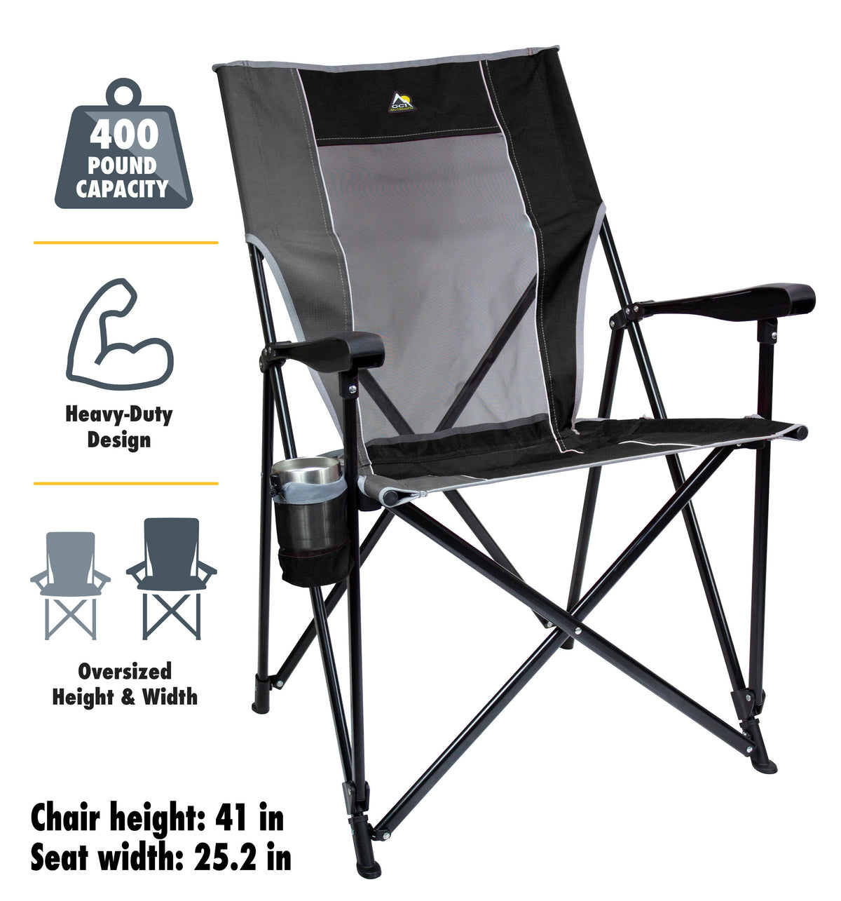 GCI Outdoor Eazy Chair XL Portable Camping Chair