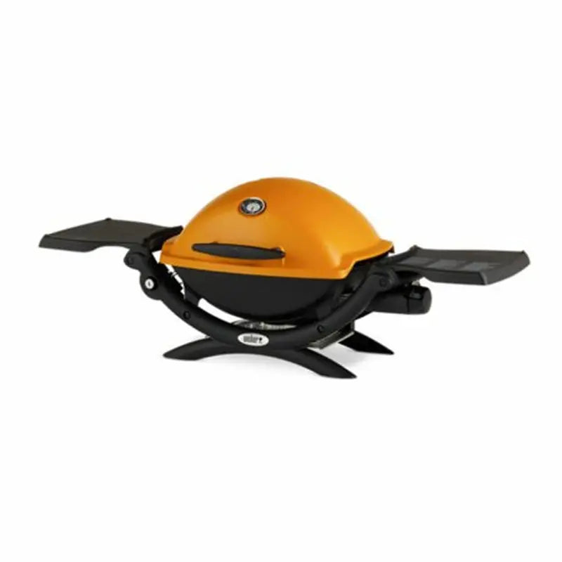 Weber Q 1200 Compact Propane Grill â€?Portable Gas Grill with Electronic Ignition and Vibrant Orange Finish