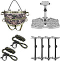 UIIHUNT Tree Saddle Hunting System â€?Complete Kit with Platform, Climbing Gear & Support Saddle