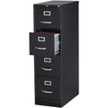 Staples Lockable 4-Drawer File Cabinet â€?Black, 25â€?Depth × 15â€?Width