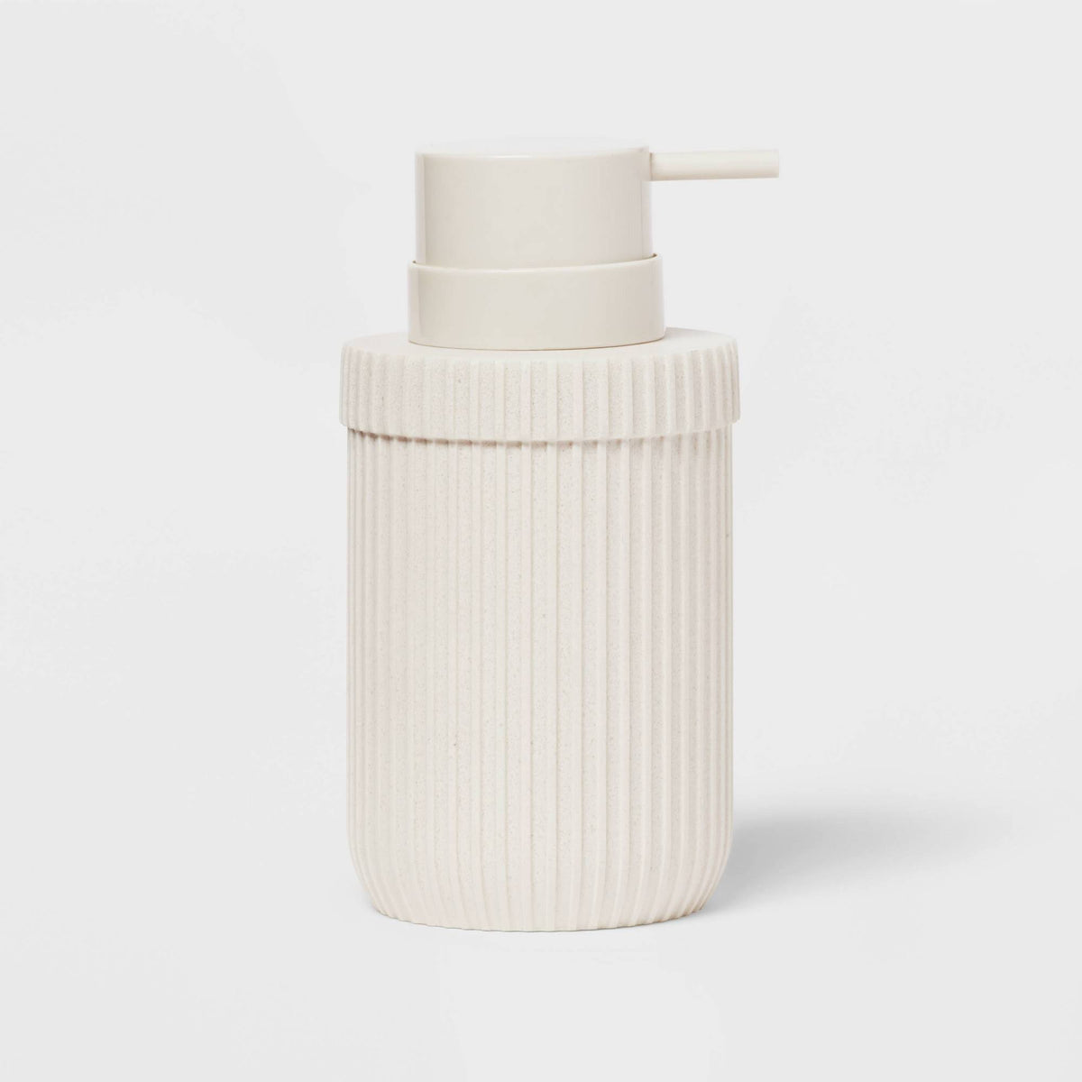 Ribbed Soap Pump Ivory - Room Essentials
