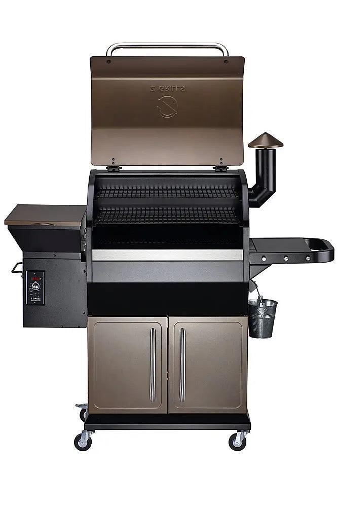 Z Grills â€?Wood Pellet Grill and Smoker with Cabinet Storage 1060 sq. in. ZPG-1000D â€?Bronze