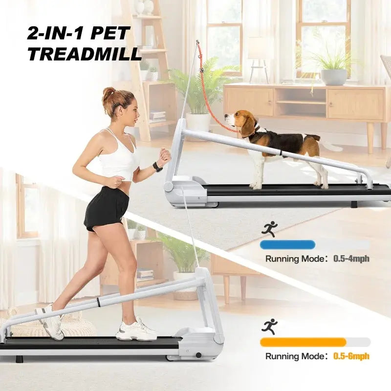 Witaxima 2025 Smart Pet Treadmill â€?Ultra-Quiet, Speed-Adjustable Exercise Machine for Small to Medium Dogs