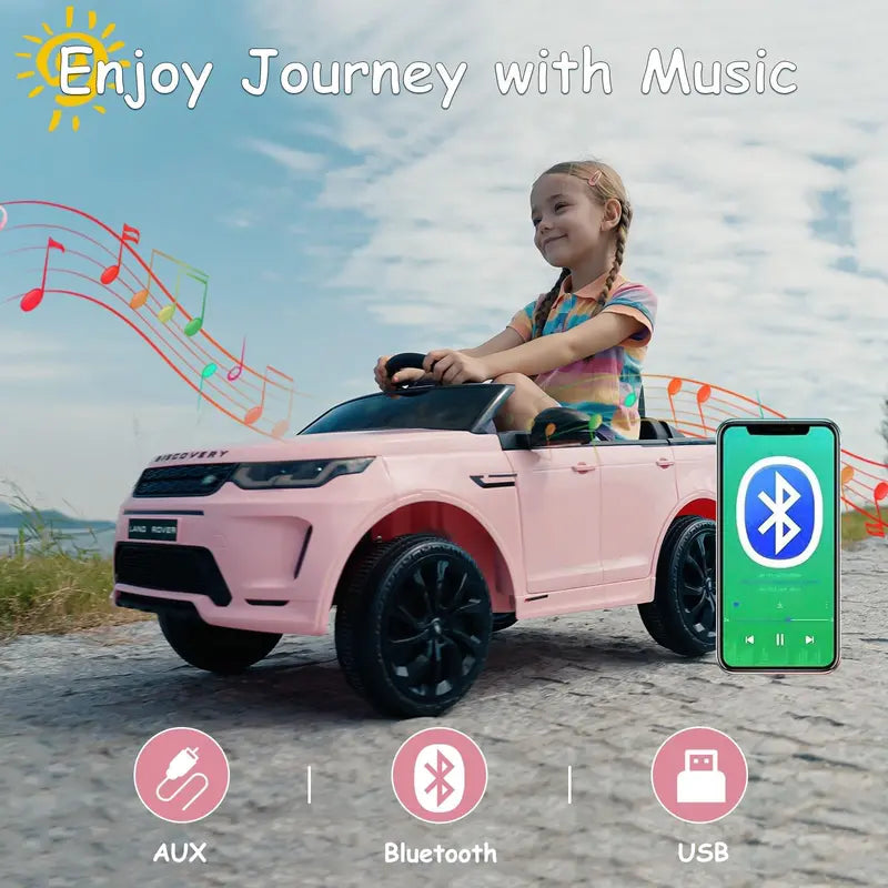 TEOAYEAH Licensed Land Rover Kids' Ride-On Car â€?Lithium-Ion Powered, Remote-Controlled, Built-in Music, Realistic Styling