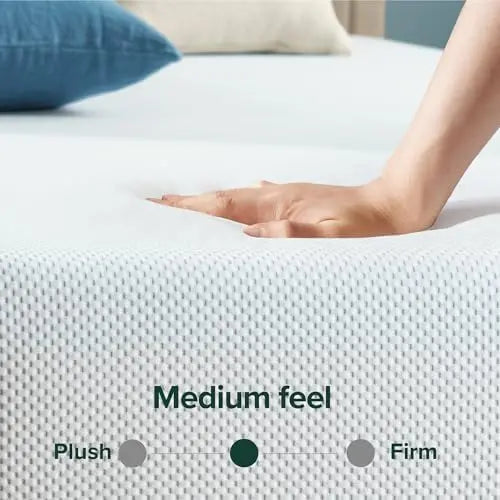 ZINUS 12â€?Green Tea Cooling Gel Memory Foam Mattress, King, Medium Firm, Fiberglass-Free, Certified Safe, Mattress in a Box