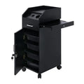 Winado Rolling Salon Storage Cart with Adjustable Shelves and Casters