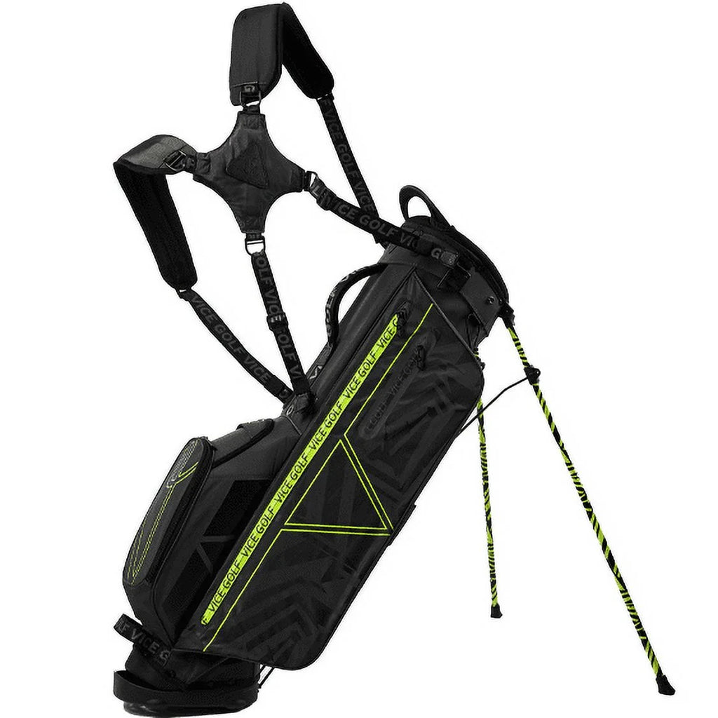 Vice Golf Smart Stand Bag Black/Neon Red