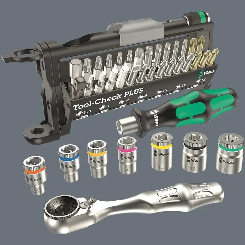 Wiha 43-Piece 3/8â€?Metric Ratchet Set â€?Model 5003594001, Includes Zyklop 8100 SB 2 Tools