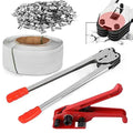 Uyoyous Heavy Duty PET/PP Poly Strapping Kit with Steel Tensioner & Sealer Tools, 1/2â€?x 3937' Roll for Shipping