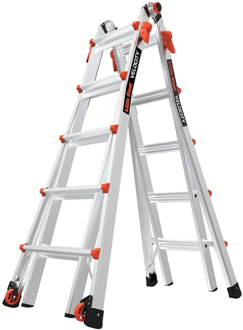 Velocity 22-Foot All-Purpose Ladder â€?Industrial-Grade, 300-Lb Load Rating, Compact Storage