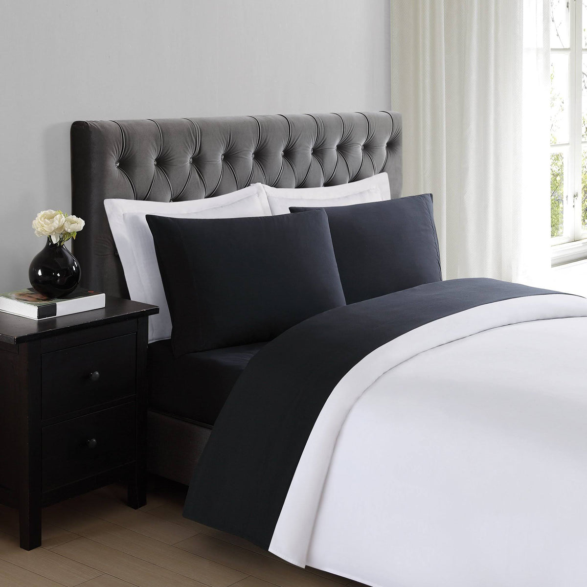 Truly Soft Everyday Black King Sheet Set