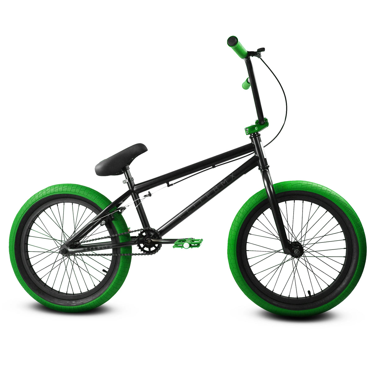 Elite BMX Bicycle 20 Freestyle Bike - Stealth Blue Purple Ideal for Ages 7 to 18 Years
