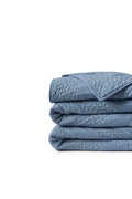Lands' End Diamond Seed Stitch Quilt, Size: Full-Queen No Sz, Blue