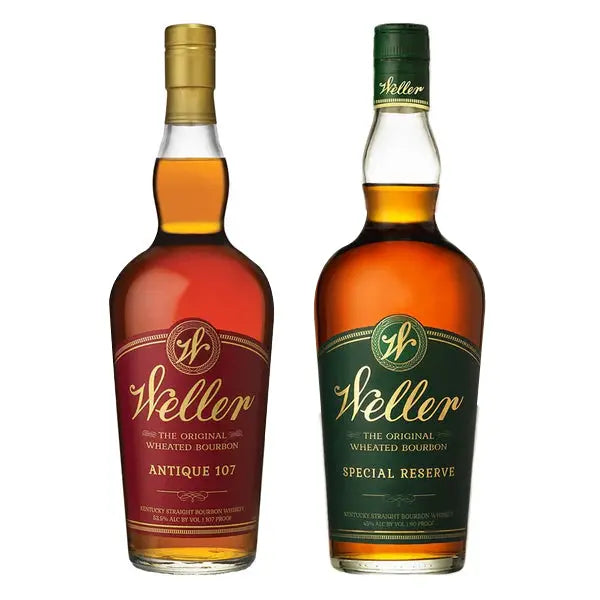 W.L. Weller Antique 107 & Special Reserve Bourbon Duo â€?High-Rye, Small Batch Kentucky Whiskey Set