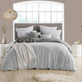 Cathay Home Cathay Swift Home Classic Microfiber Reversible Duvet Cover Set King/California King Silver/Grey | Boscov's