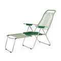 Spaghetti Outdoor Lounge Chair â€?Sage Green Woven Frame