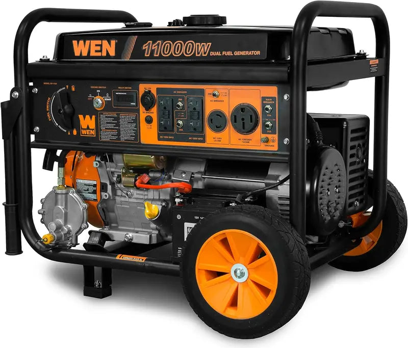 WEN Tri-Fuel Generator â€?14,500W 120V/240V Output for Gas, Propane, or Natural Gas