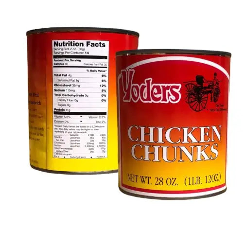 Yoder's Premium Canned Meat Variety Pack: Beef, Chicken, Hamburger, Turkey, Pork, Sausage â€?12 Cans/Full Case