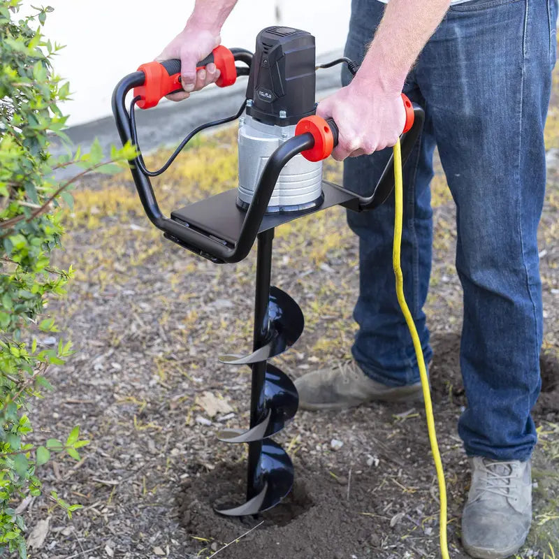 XtremepowerUS 1500W Post Hole Digger â€?Earth Auger for Fencing and Landscaping Projects