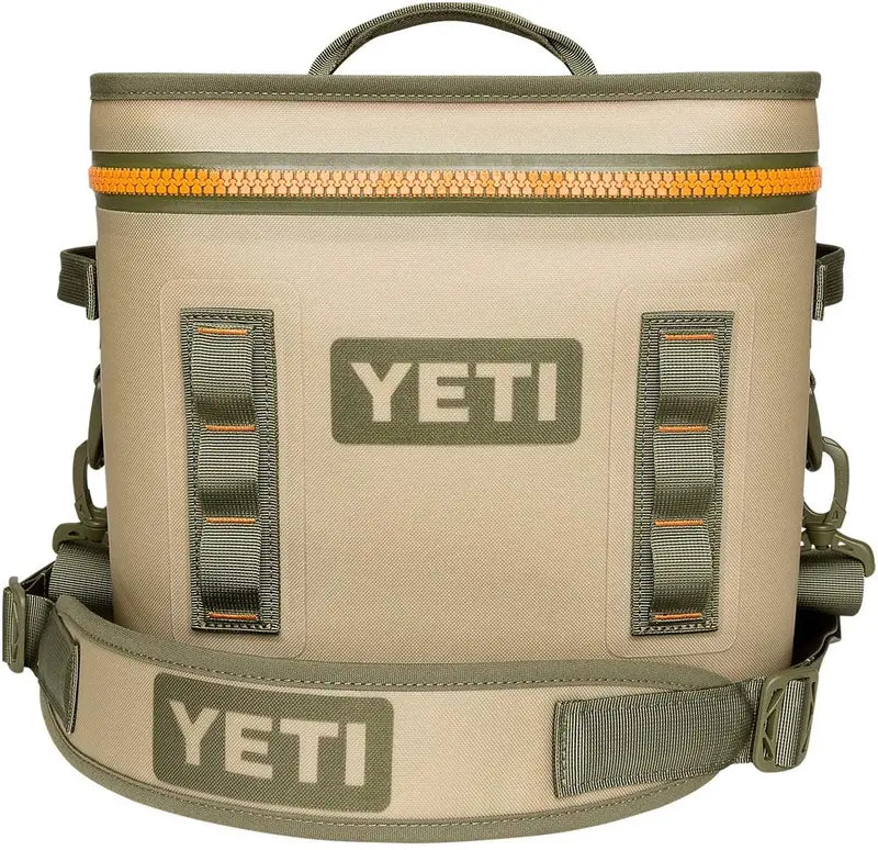 YETI Hopper Flip 12 Soft Cooler, Leakproof, ColdCell Insulation, Aquifer Blue, Portable Outdoor Use