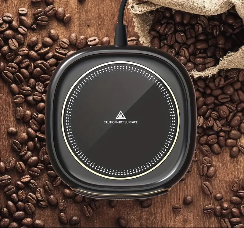 USB-Powered Smart Mug Warmer â€?Adjustable Heat Settings for Desk Use