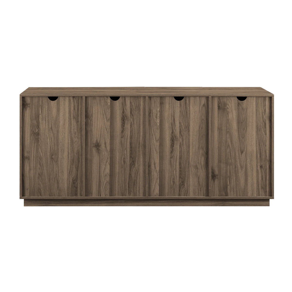 Walker Edison Modern 4 - Door TV Stand for Tvs up to 80, Slate Grey