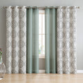 VCNY Home Jackston 4 Piece Curtain Panel Set - 38" W x 84" L - Charcoal