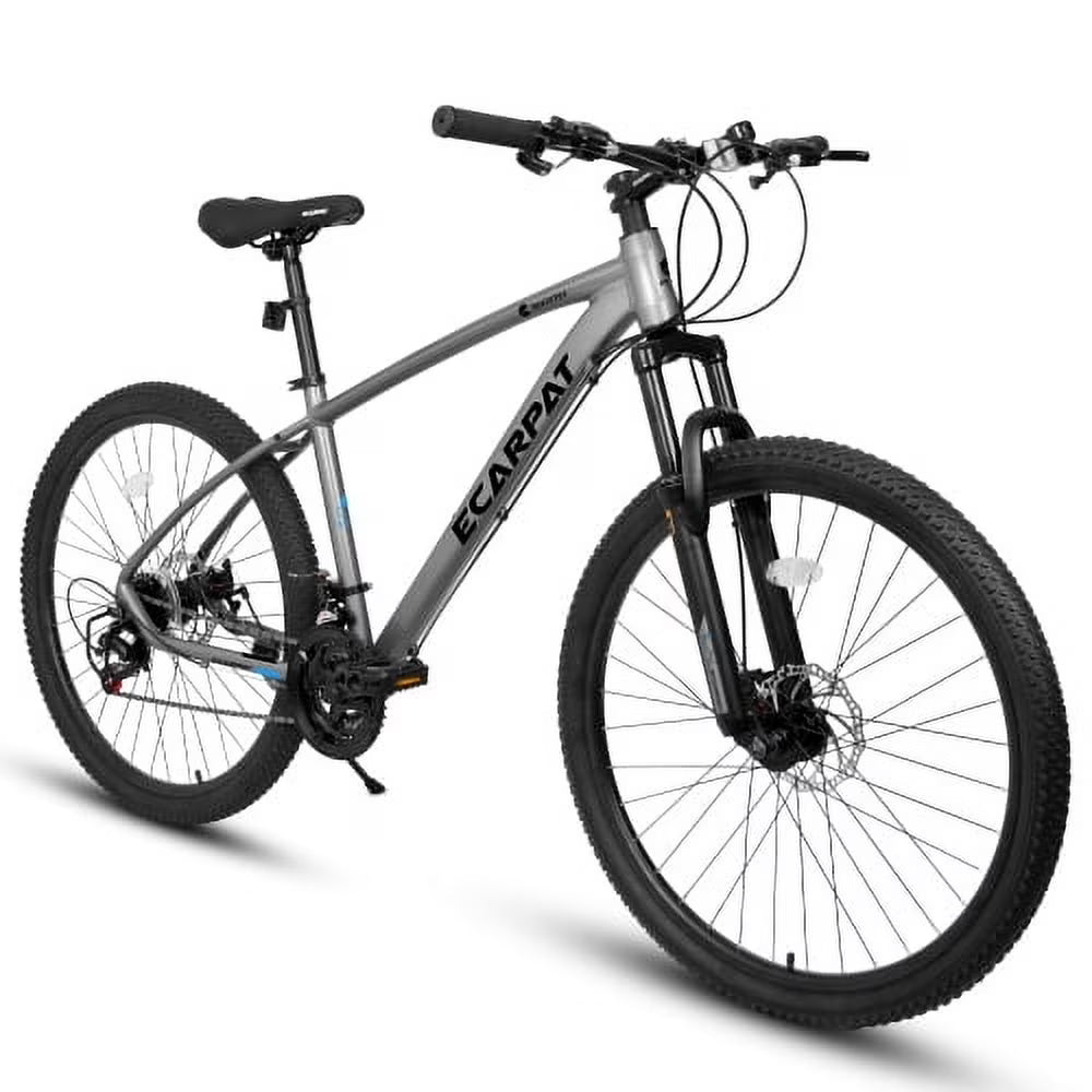 Raistyw 700C Hybrid Road Bike, 16 - Speed Outdoor Mountain Bike with Disc Brakes, Light Weight Aluminum Frame, Racing Bike for Men Women, L Size, Black