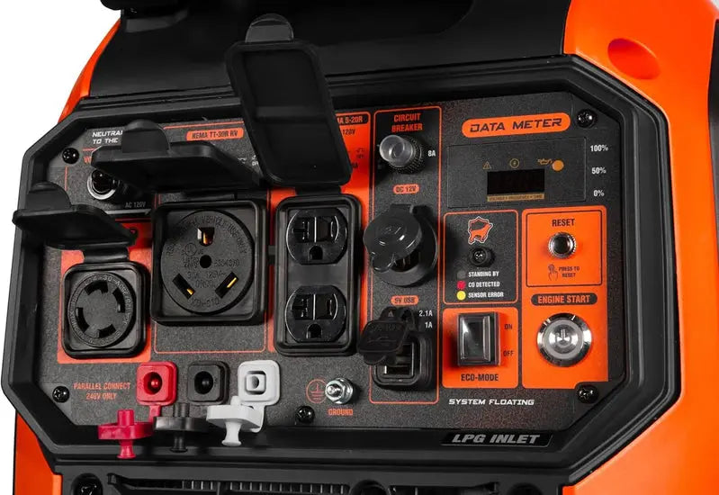 WEN 6800W Dual-Fuel Inverter Generator â€?RV-Ready with CO Detection & Quiet Operation