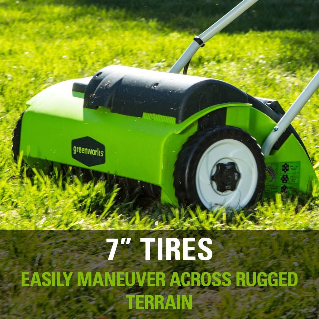 Greenworks 10 Amp 14 - Inch Corded Electric Dethatcher, 27022
