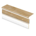 Dusk Cherry 47 in. L x 12.15 in. W x 1.69 in. T Vinyl Stair Tread and Reversible Riser Kit Adhesive