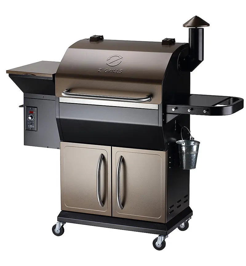 Z Grills â€?Wood Pellet Grill and Smoker with Cabinet Storage 1060 sq. in. ZPG-1000D â€?Bronze