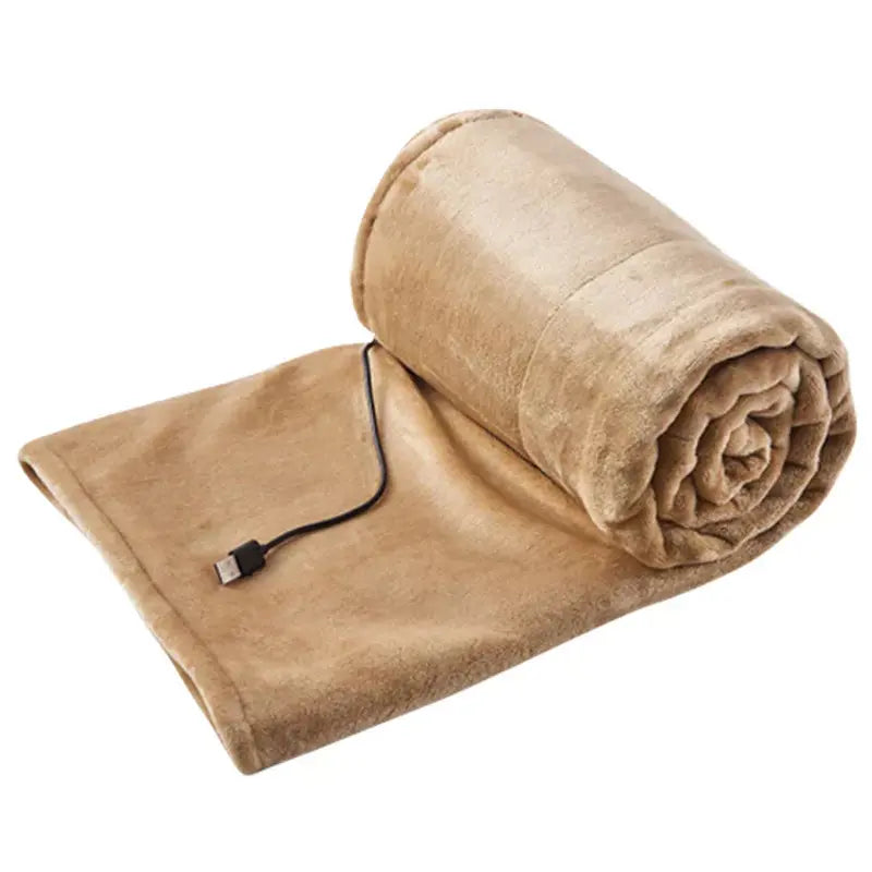 USB-Heated Personal Blanket for Desk, Sofa, or Bed Use