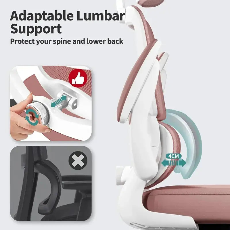 TRALT Ergonomic Office Chair â€?Heavy-Duty 330 lb Capacity Home or Gaming Seat with 360° Casters