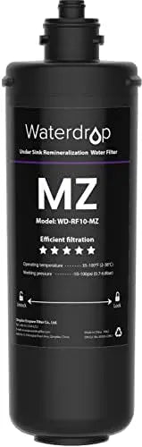 Waterdrop RF10-MZ 8K Gallons High Capacity Replacement Filter Cartridge for 10UB-MZ/10UA/10UB Under Sink Filters