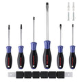WORKPRO 6-Piece Magnetic Screwdriver Set â€?Chrome Vanadium Shafts, Non-Slip Handles, and Organized Storage