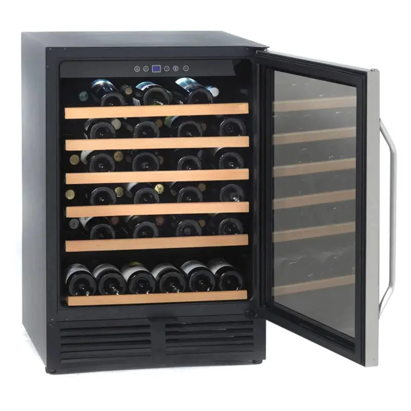 WCR506SS 50-Bottle Dual-Zone Wine Cooler | Stainless Steel 23.5â€?Wide Refrigerated Cabinet for Home Cellars
