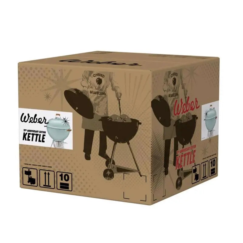 Weber 22â€?Charcoal Grill â€?Rock N Roll Blue Finish, Kettle-Style Outdoor Cooking