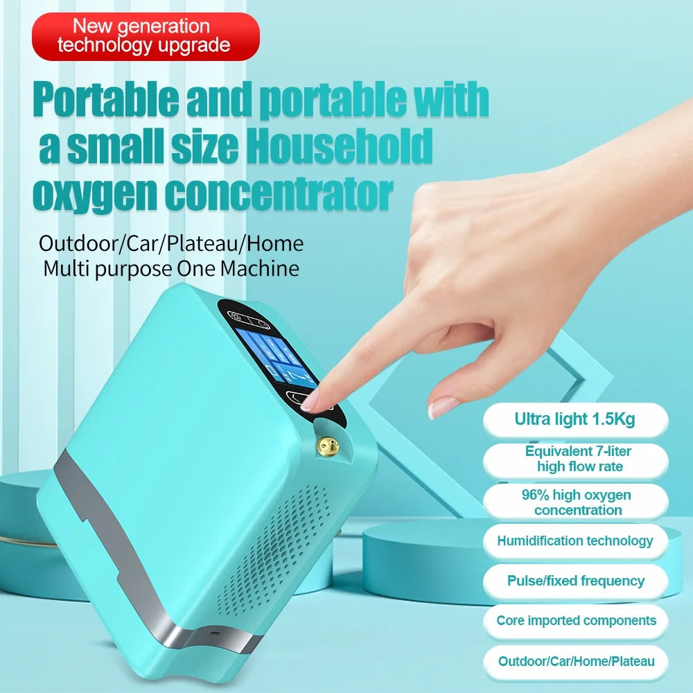 Portable&Travel Use 1~7 L/Min Oxygen ??????????tor - Tube & 93% - Concentration Machine ????th Full Accessories, 4.4??????
