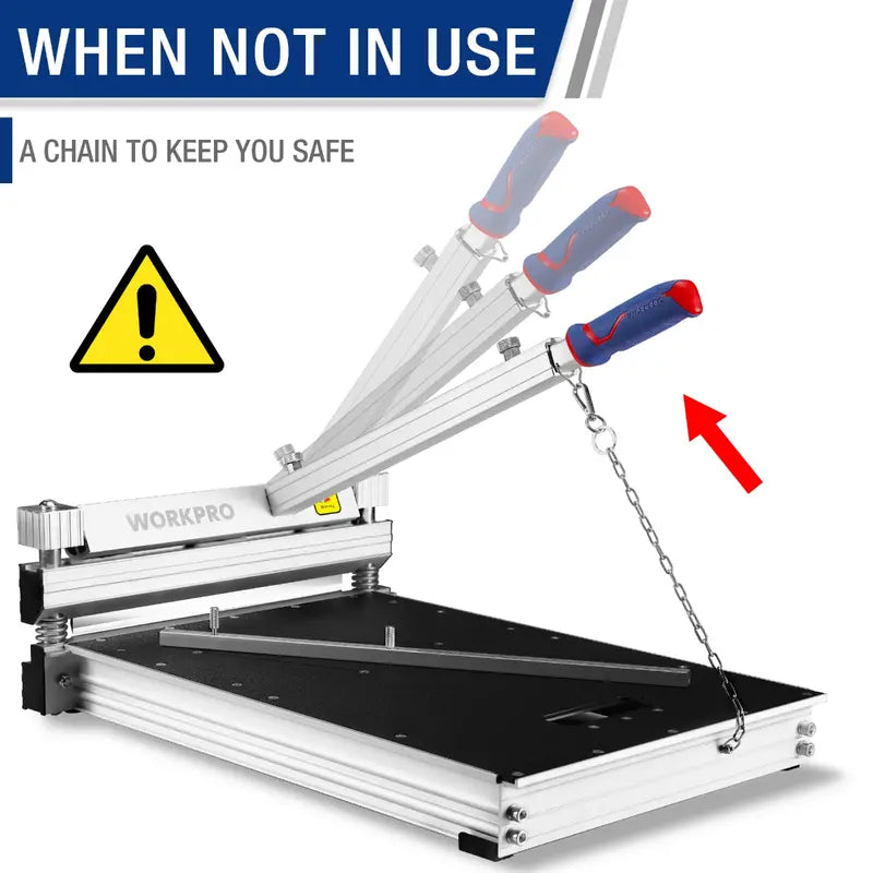 WORKPRO 13â€?Laminate & Vinyl Flooring Cutter â€?Manual Precision Floor Trim Tool
