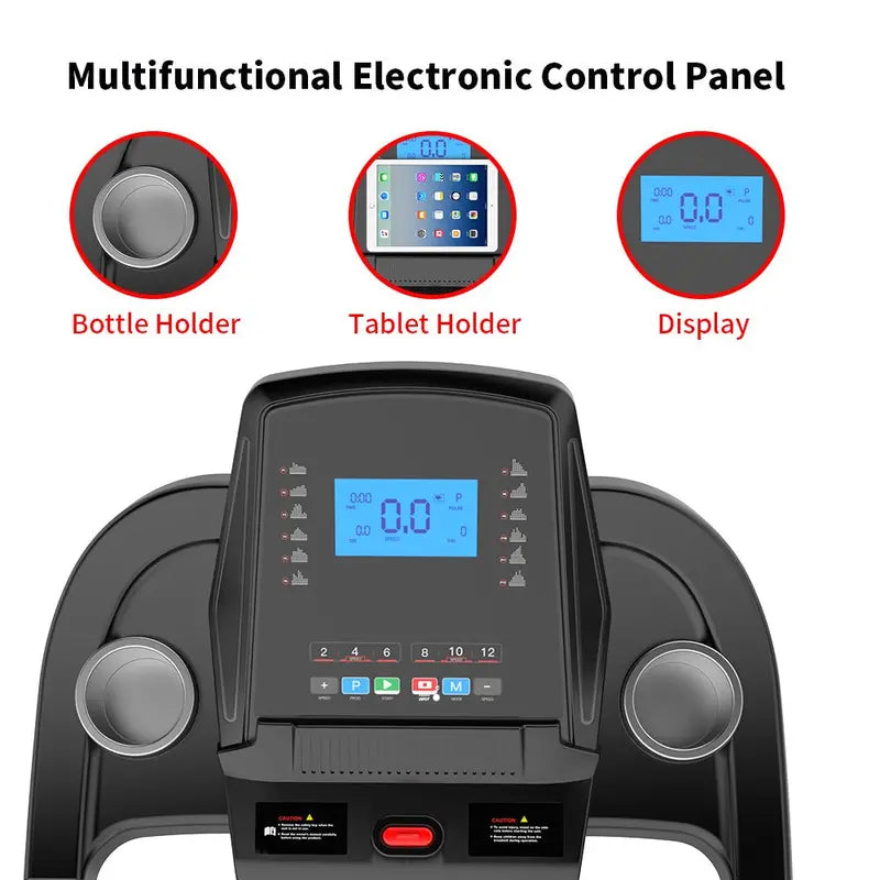 YY Style Folding Treadmills for Home with 265Lb Capacity Bluetooth and Incline