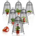 Yolid 6-Pack Garden Cloches with Chicken Wire Frame for Plant Protection