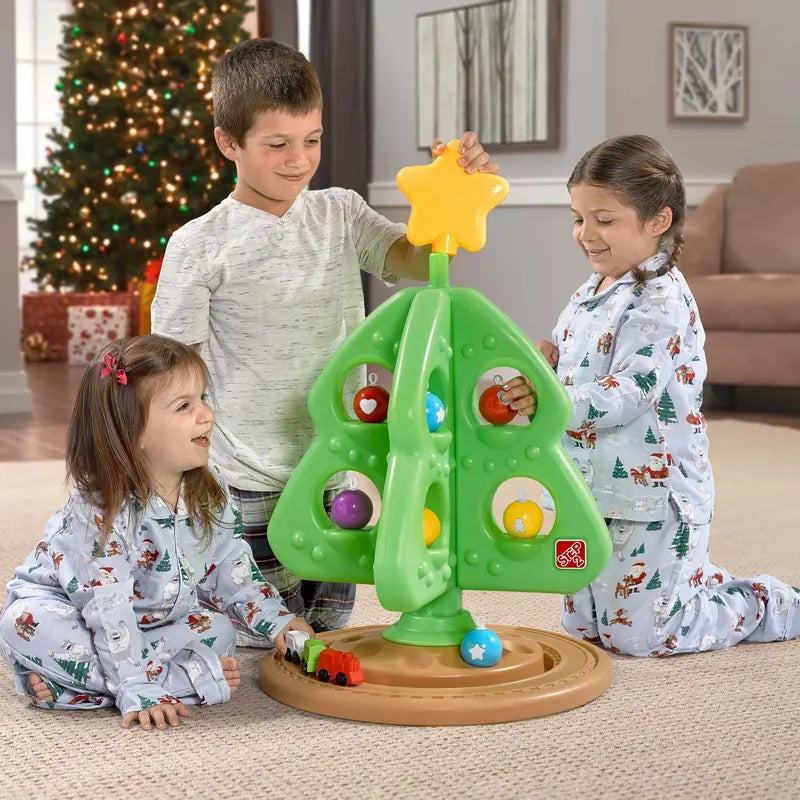Step2 My First Christmas Tree â€?33â€?Kids' Plastic Tree with Ornaments & Train Set